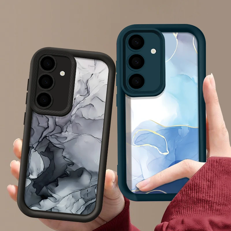 Elegant Marble Design Silicone Phone Case Cover