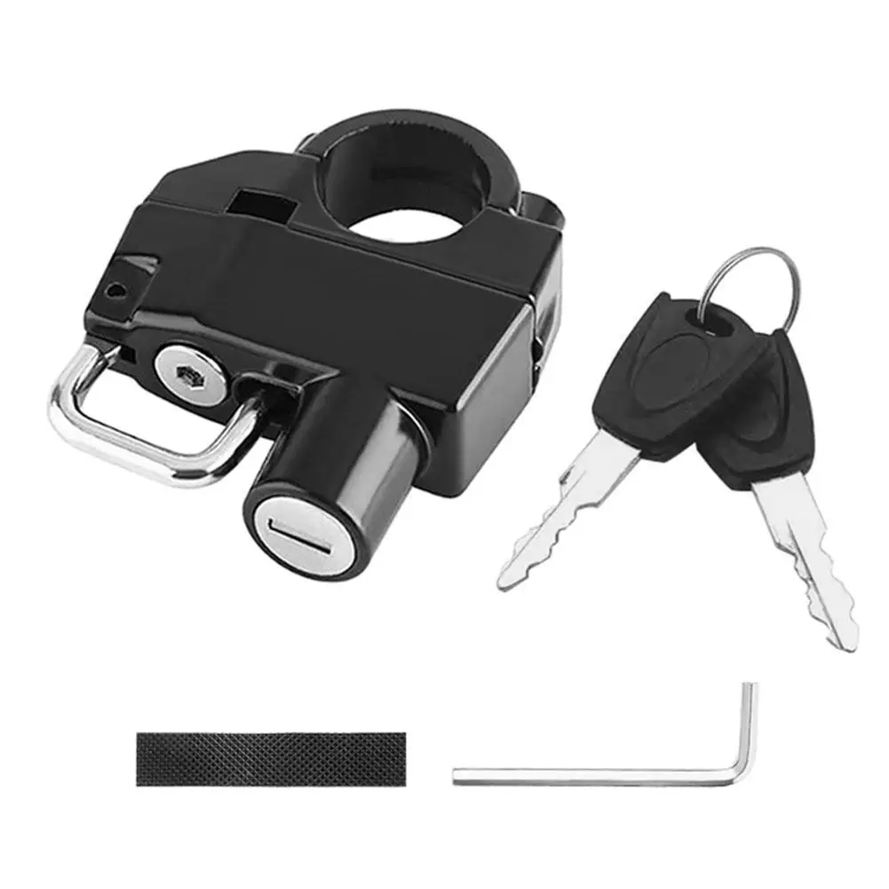 

Motorcycle Helmet Lock Anti-Theft Bicycle Helmet Security Locks With 2 Keys And Installation Tool