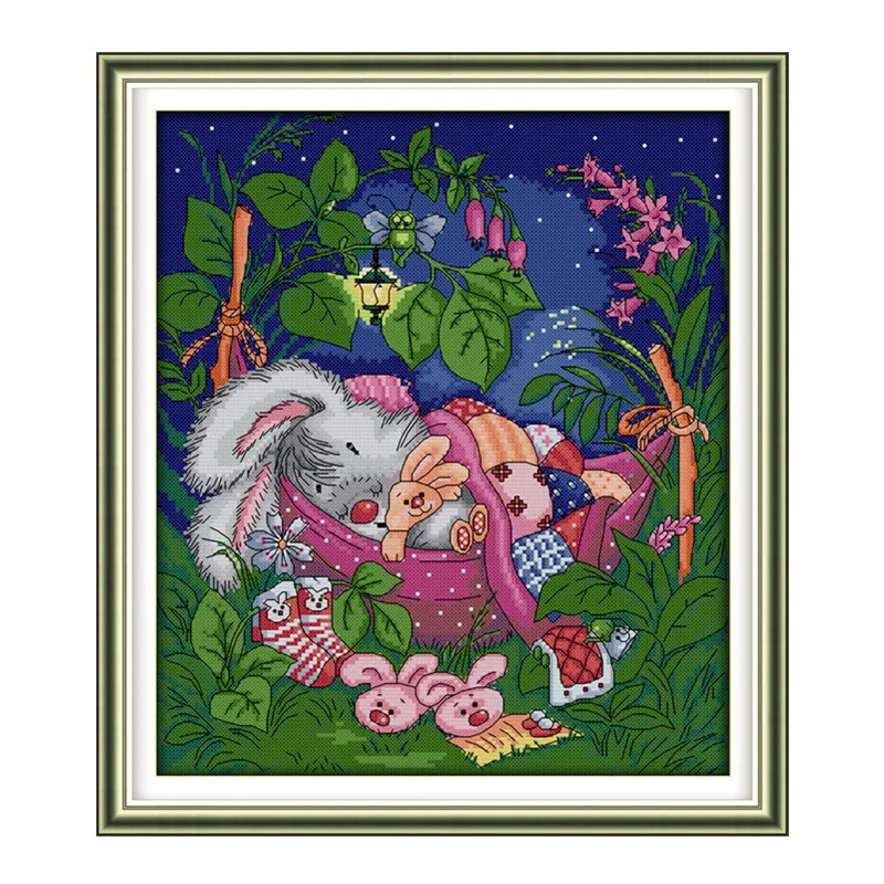 

Набор для вышивки крестиком Sleep my joy, 18ct 14ct 11ct, печать на холсте, вышивка, рукоделие