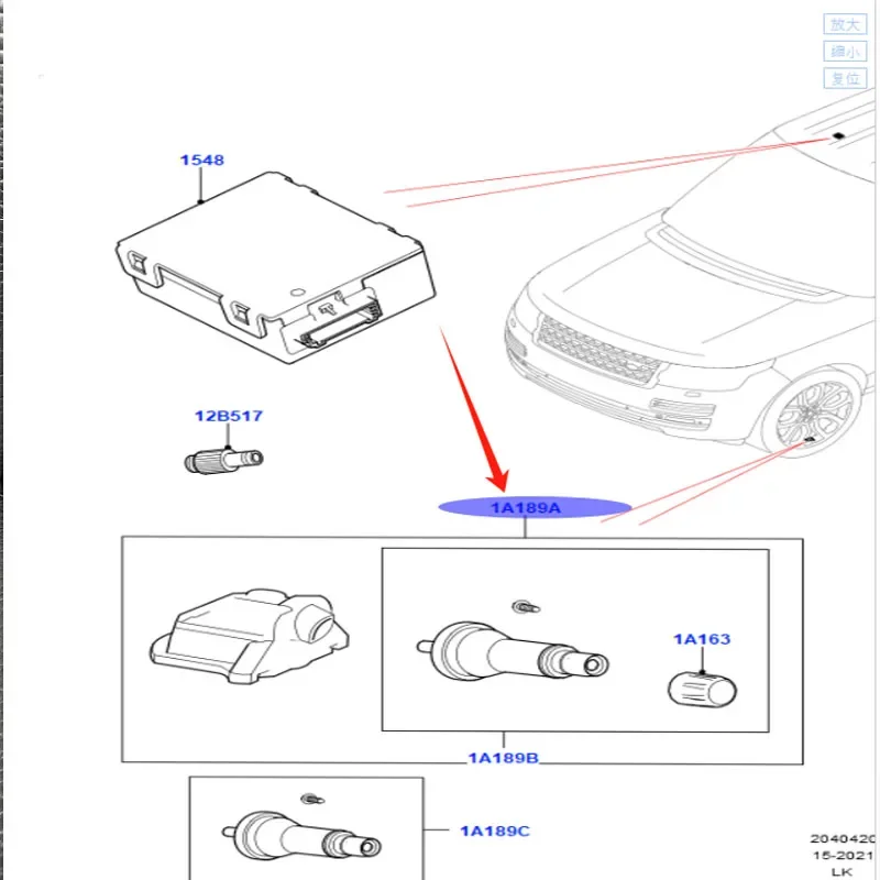 For Range Rover Defender Discovery Sport New Tire Pressure Sensor LR156918 T2H53944