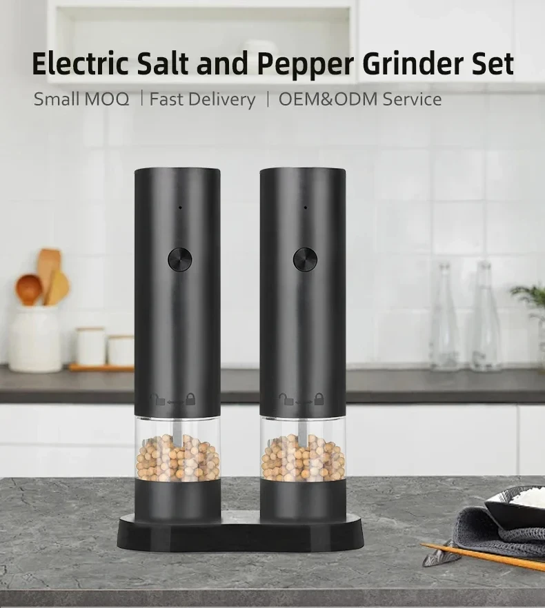 Xiaomi USB Rechargeable Electric Salt and Pepper Grinder Adjustable Coarseness Large Capacity Auto Spice Grinder