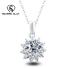 1CT D Color Moissanite Sun Mom Necklace Hot Selling S925 Sterling Silver Necklace Fine Jewelry For Party Wedding Mother's Day 4