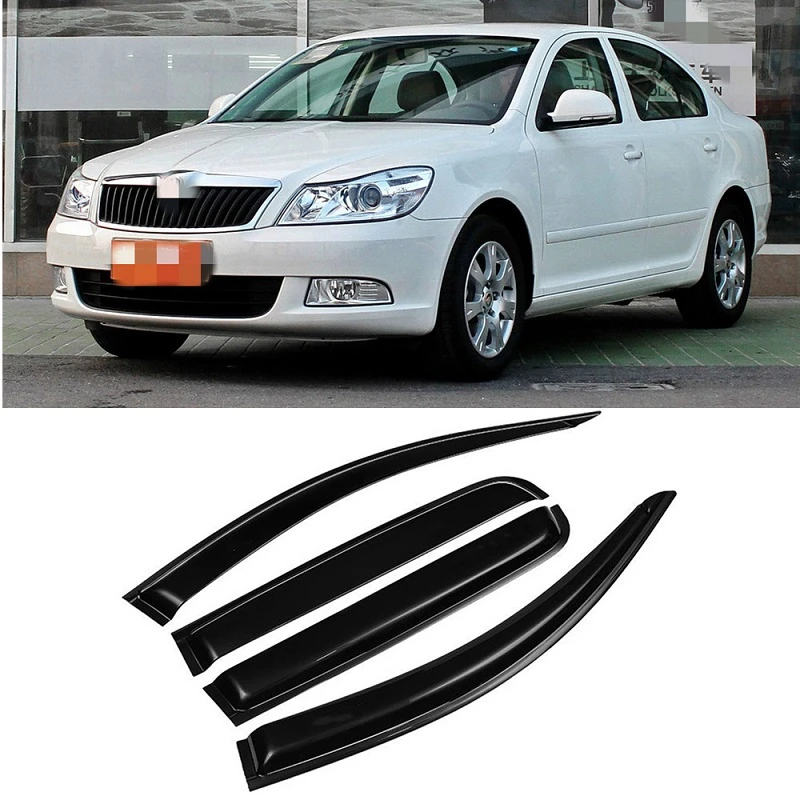 Car Side Window Deflector Window Visor Vent Wind Shields Sun Rain Snow