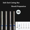 Safe End Cutting Diamond Bur ISO 150/012 (EX-18) For Shoulder Preparation, Inlay/Full Crown Prepare 5 Pieces Bur/Pack 1