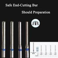 Safe End Cutting Diamond Bur ISO 150/012 (EX-18) For Shoulder Preparation, Inlay/Full Crown Prepare 5 Pieces Bur/Pack 1
