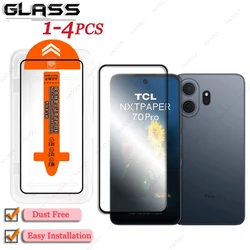 Premium Dust - Free Screen Protector with Easy Installation and Black Edge Protective Film for 3 Screen Glass