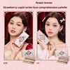 Flower Knows Strawberry Cupid Collection Makeup Set Sweetheart Gift Set Lip Mud Liquid Blush Face Palette All In One Make Up Kit 2