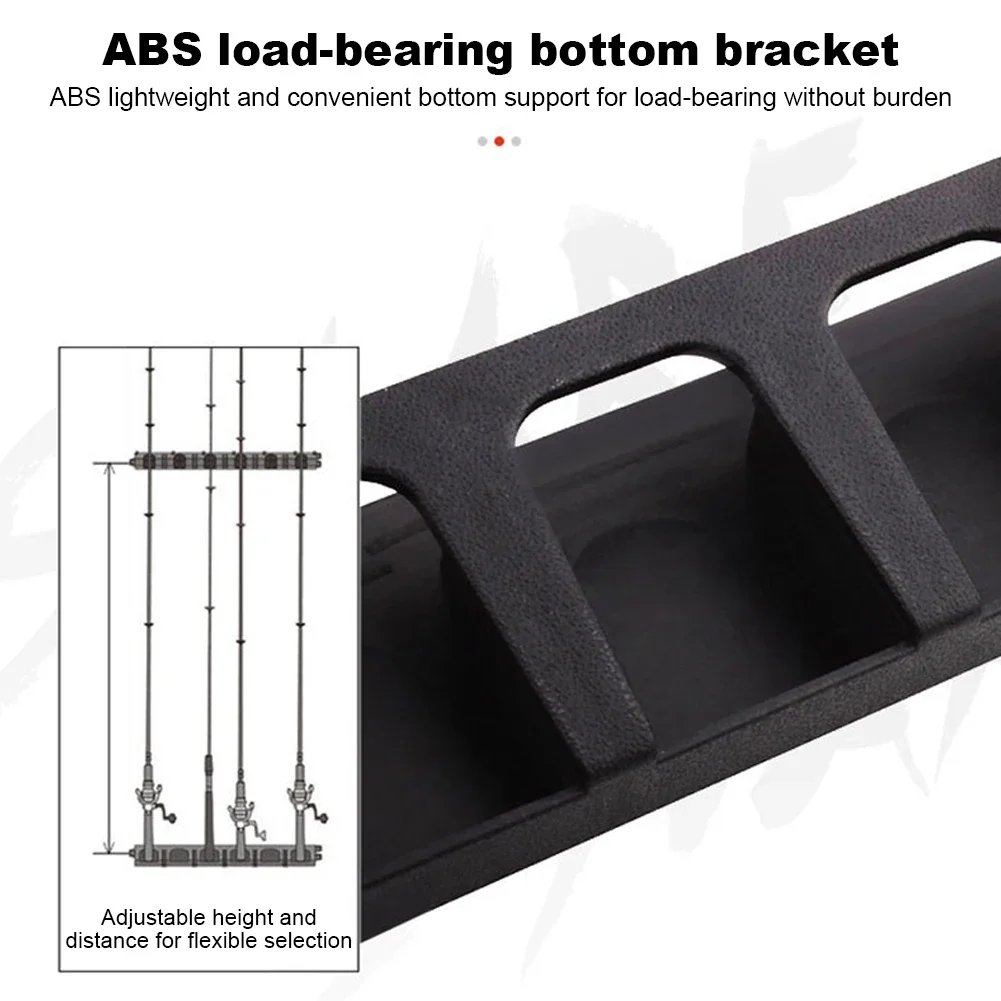 Wall Mount Fishing Rod Holders Vertical Fishing Pole Holders Store 6 Rods Pole Rack for Garage Wall