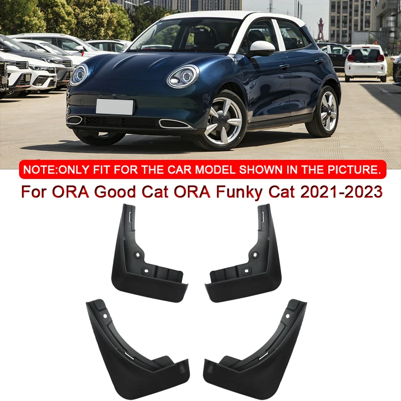 

For ORA Good Cat ORA Funky Cat 2021 2022 2023 Car Mud Flaps Splash Guard Mudguards MudFlaps Front Rear Fender Auto Accessories