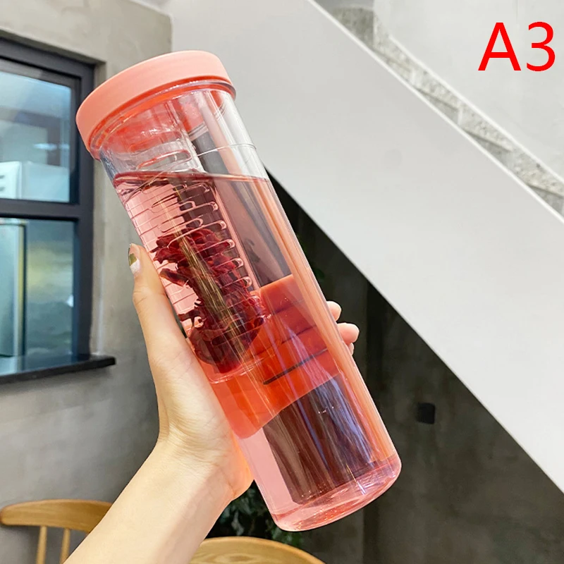 700 מ "ל בקבוק מים מפלסטיק עם פירות חלב חלב מנות תה מיץ גביע