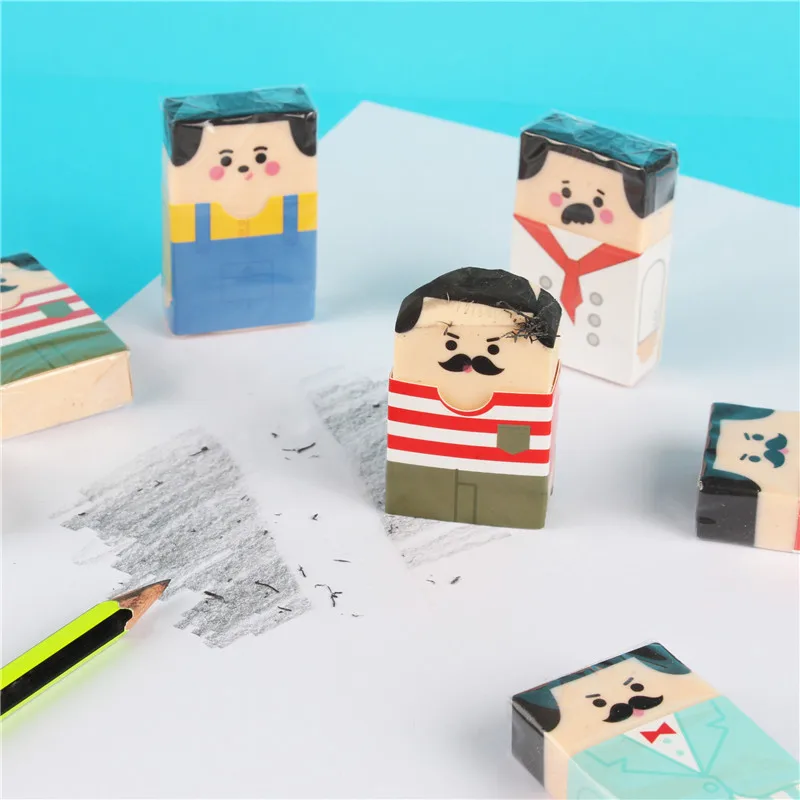 Pencil eraser Kawaii Carton Old Man Cute Rubber