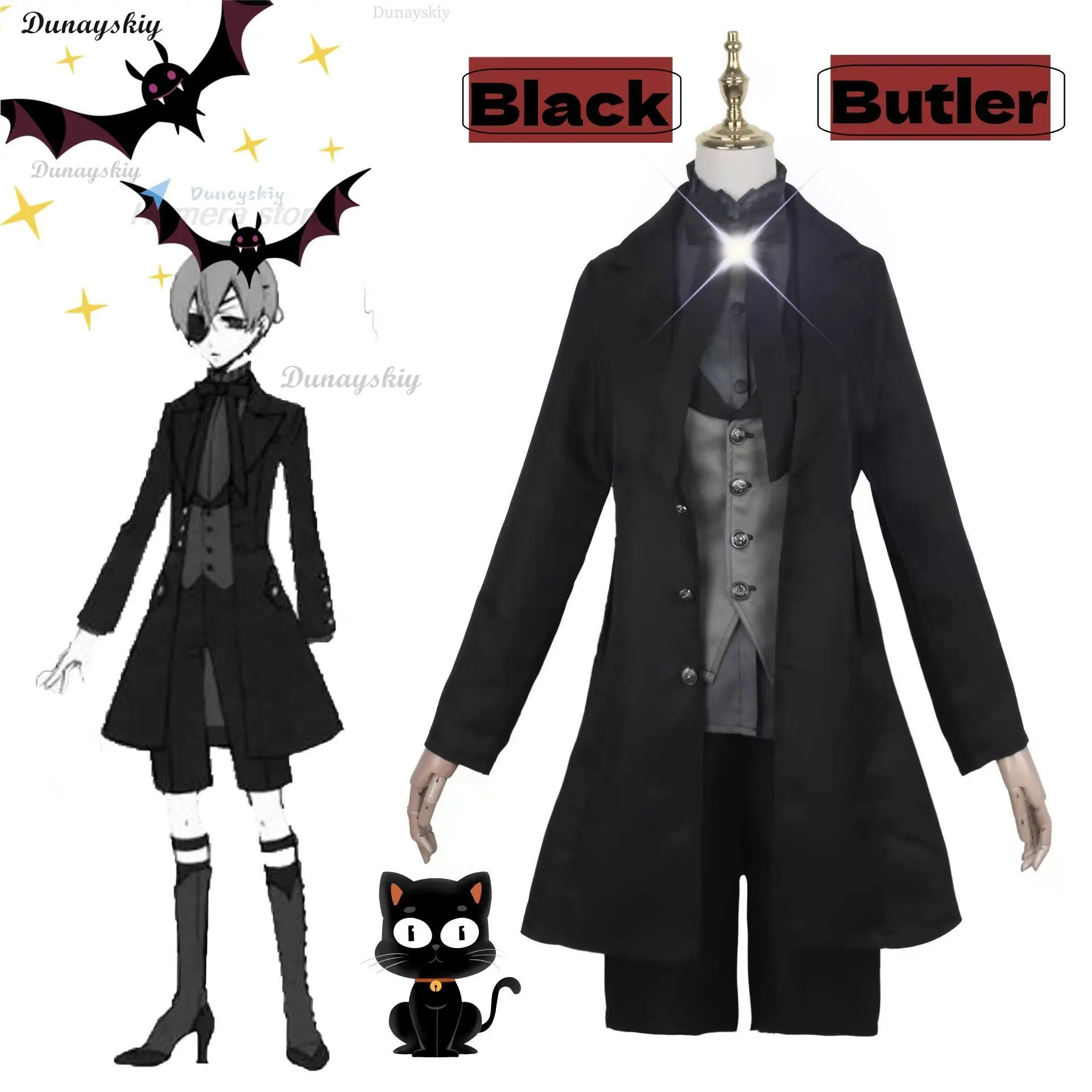 

Black Butler Ciel Phantomhive Cosplay Costume Japanese Anime Carnival Party Devil Uniform