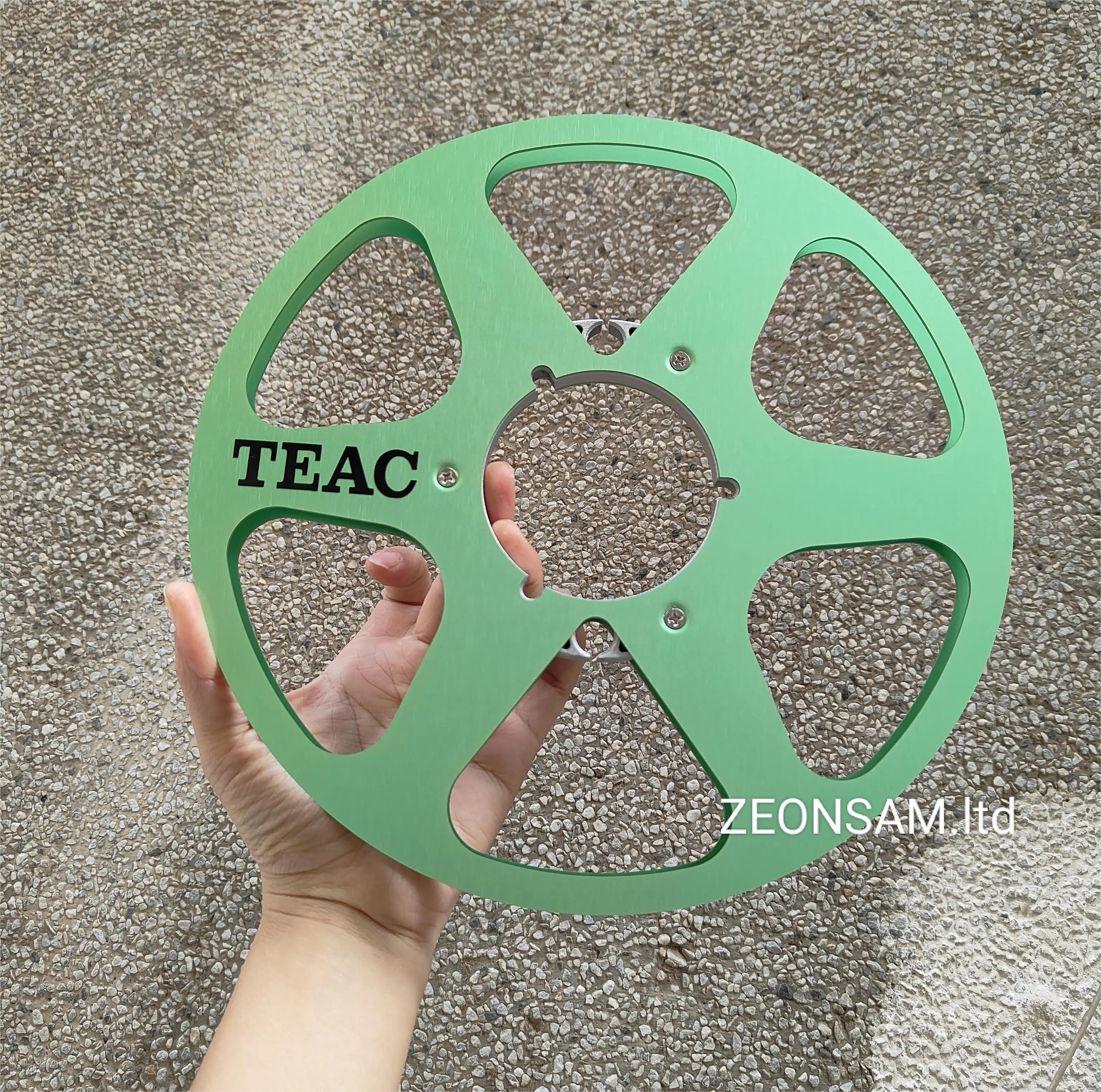 

10.5" X 1/4" Inch Empty Tape Reel Nab Hub Reel-To-Reel Recorders Accessory Empty Aluminum Disc Opening Machine Parts By TEAC