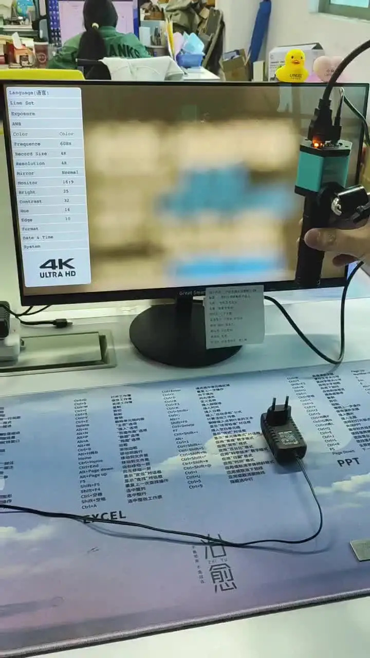 Telecamera Microscopio Digitale 4K 48MP – Zoom 150x – Uscita HDMI E USB-C – Per Saldatura E Precisione