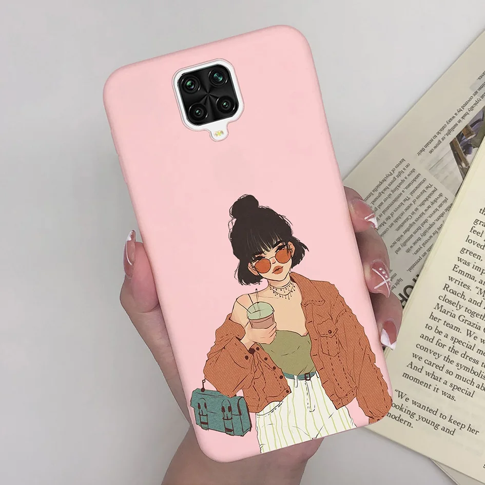 Matte Cute Girl Avocado Soft Silicone Phone Case – Green Bumper Cover