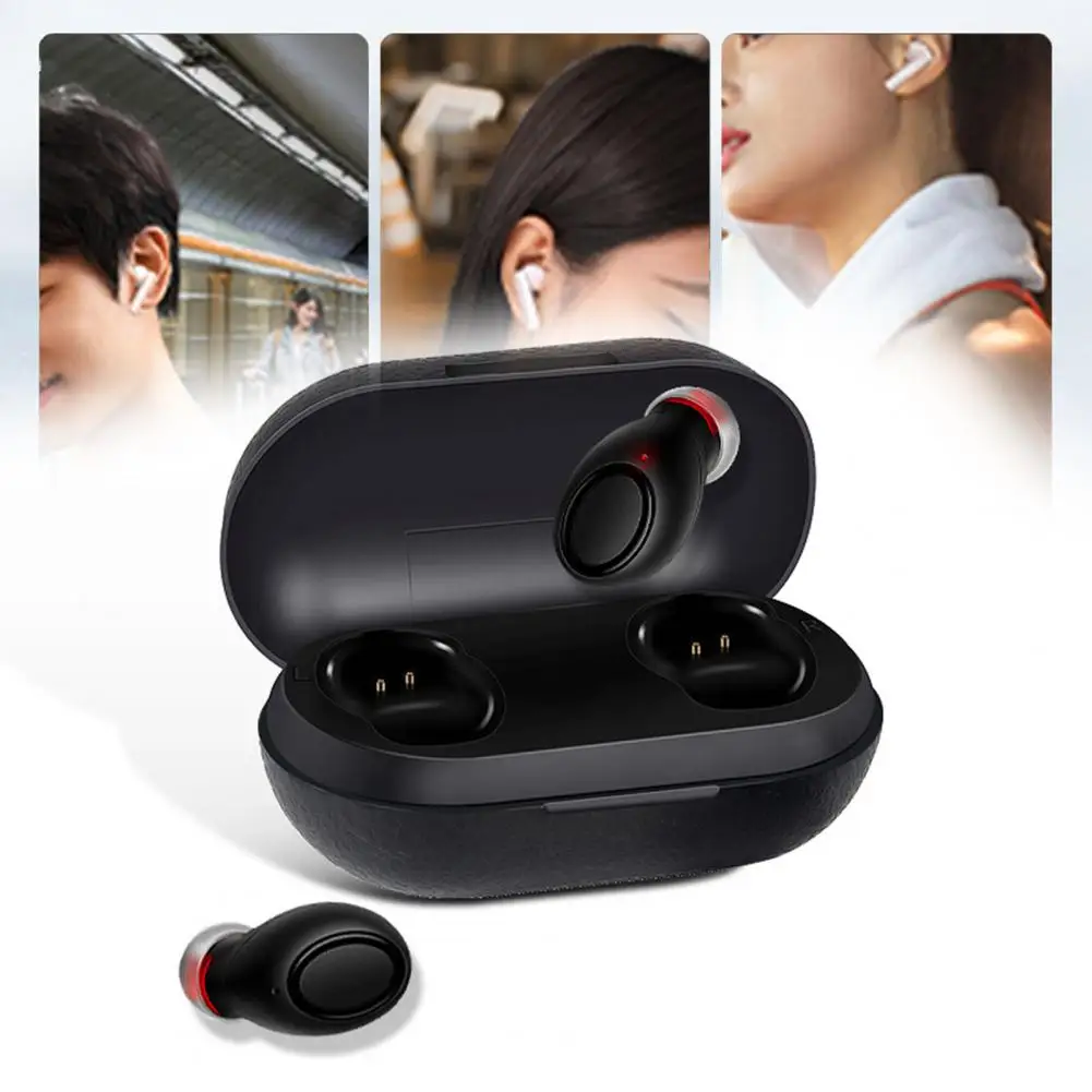 

Wireless Earphone High Fidelity Intelligent Noise Cancelling Mini Bluetooth-compatible5.0 Stereo Gaming Earbud for Running