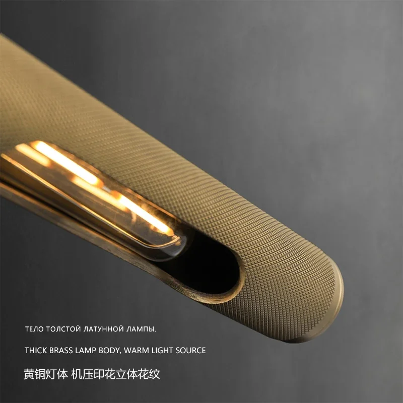 북유럽 거울 전면 조명 벽 램프, 전체 구리 하이 퀄리티, 욕실 세면대, 베란다 화장실, 복도 갤러리 벽 스콘스