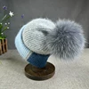 2025 New Rabbit Fur Beanies Soft Warm Fluffy fur pompom Winter Hat for Women Angora Knitted Hat Skullies Female Bonnet Knit Cap 1