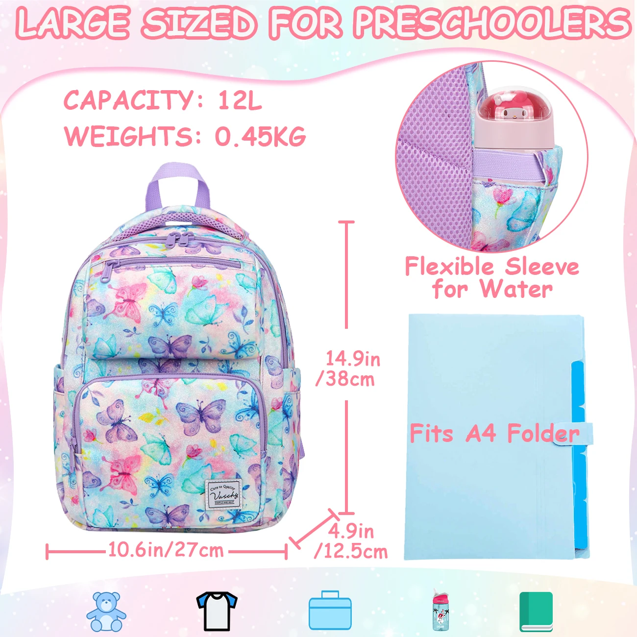 Backpack for Toddler Boys, Kids Cute Dinosaur Preschool Children's Daycare Backpack Bookbag for School Trave 2