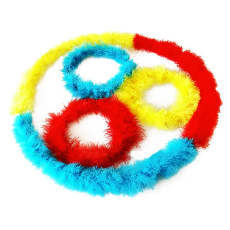 color changing feather circle magic tricks magic props Feather rings Super Color Changing Wreaths four steel rings five ruffles crinoline large hem diameter fishbone skirt wedding dress super fluffy slip dress