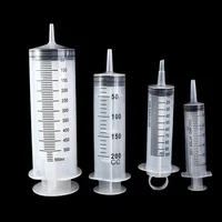 Transparent Large Capacity Syringe Reusable Plastic Pet Feeding Syringe 60/100/200/300/500ML with Scale Measuring Syringe 1