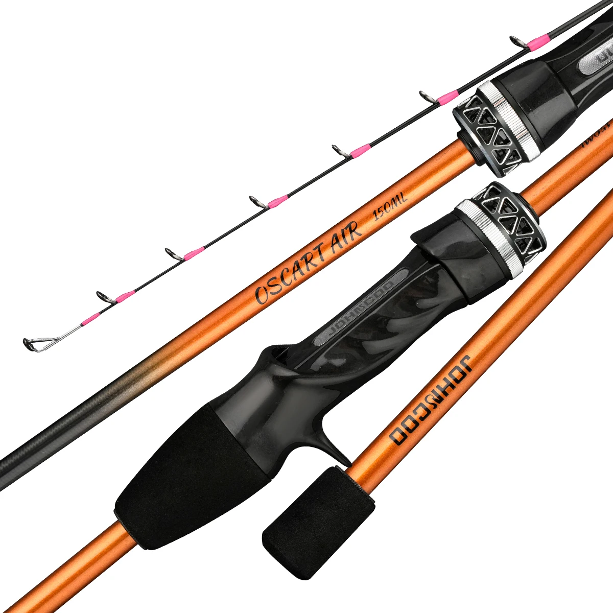 Canne Johncoo 1.5m pointe titane 43g légère pour pêche à la seiche en bateau - Canne casting Oscart air