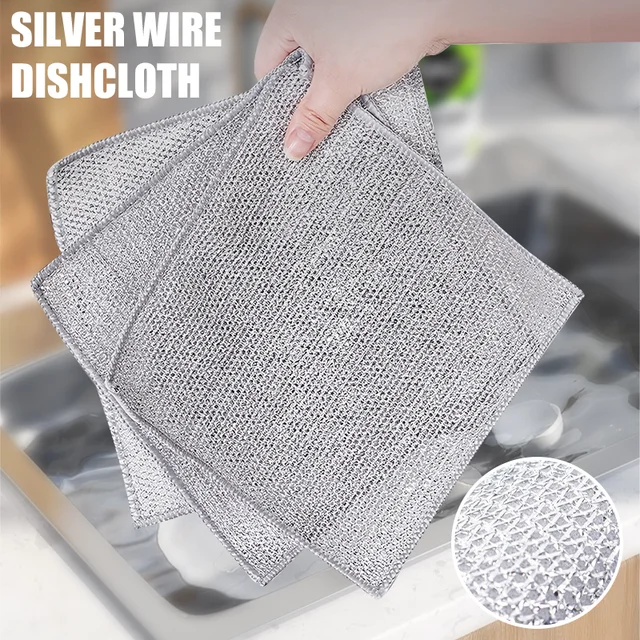 3pcs Non-Scratch Wire Dishcloth,Scouring Pad, Multipurpose Wire