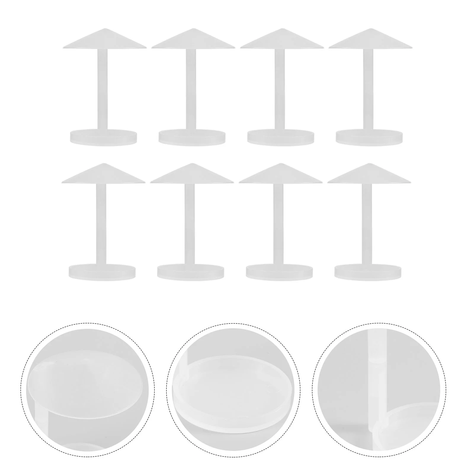 

8 Pcs Ultrasonic Atomizer Head Plastic Water-blocking Rack Rockery Fountain Humidifier Splash Guard for Spray Replacement White