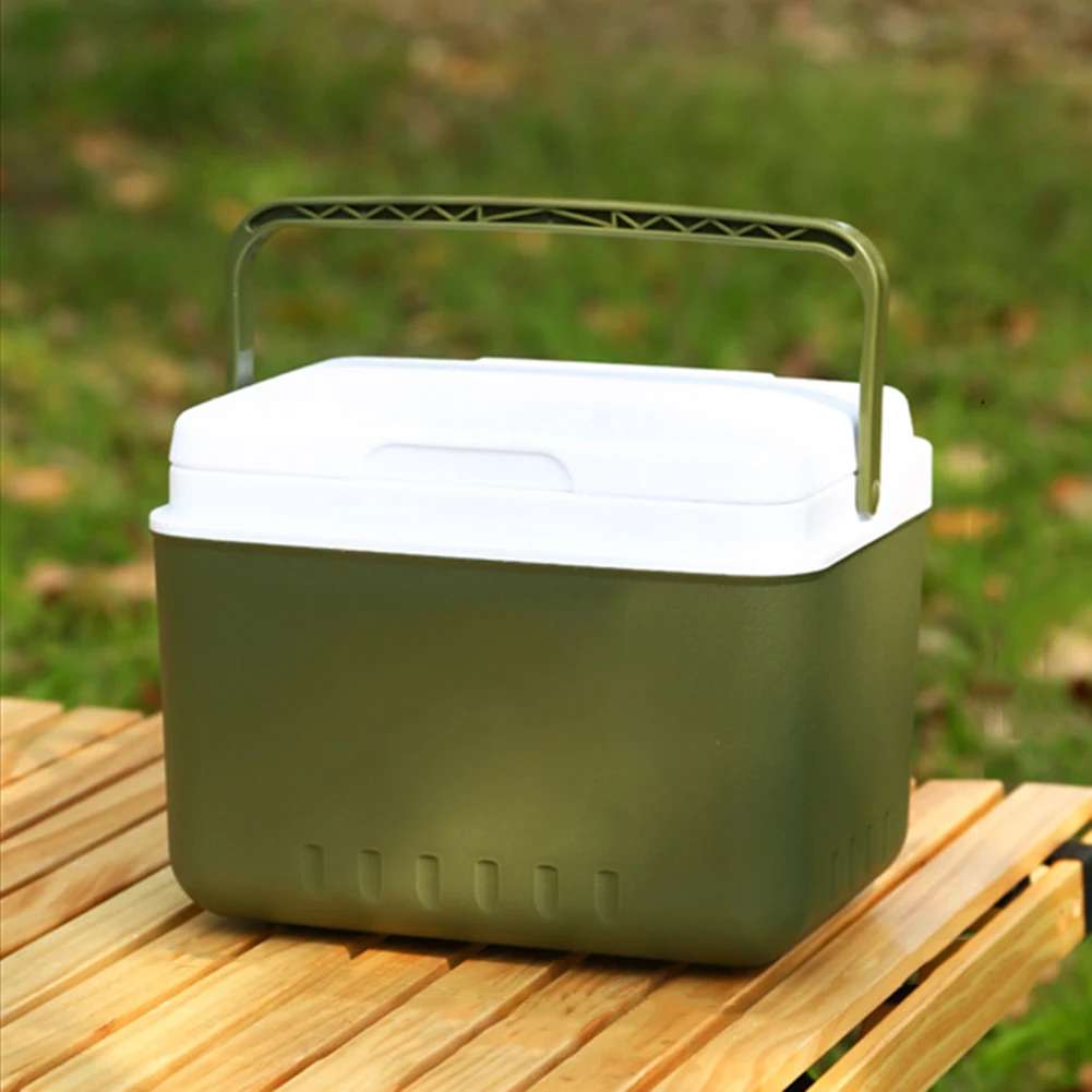 5L/6L Cooler Box Portable Car Ice Bucket Large Capacity Dual-Use Heat Preservation Refrigerator Incubator Camping BBQ Equipment