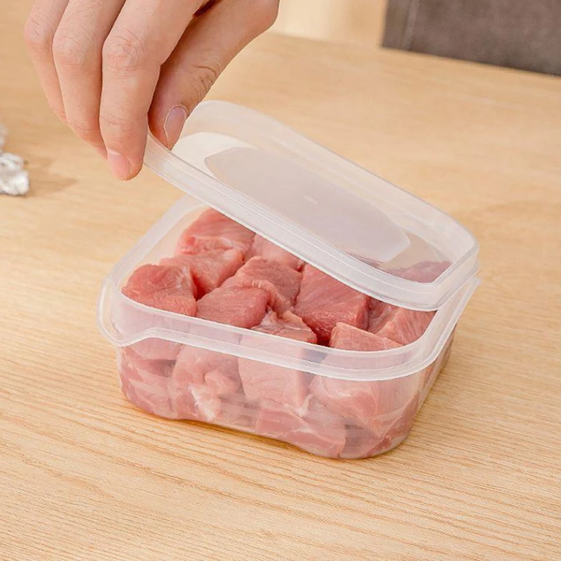 Refrigerator Frozen Meat Sub-Package Fresh-Keeping Box Freezer Kitchen Storage Sub-Grid Preparation Food-Grade Sealed Boxes 5