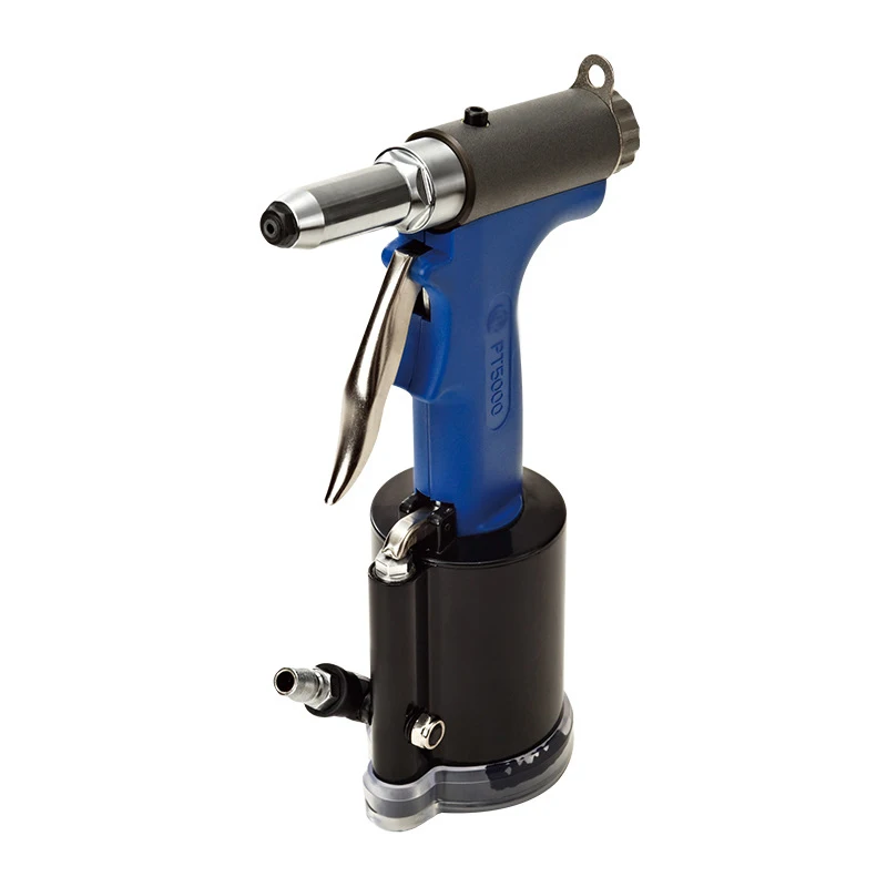

PT5000 1/4" Air Powered Riveter Rivet Gun, 7500N-10000N, Blind Rivet Gun Heavy Duty Riveting Tool 3.0mm-5.0mm
