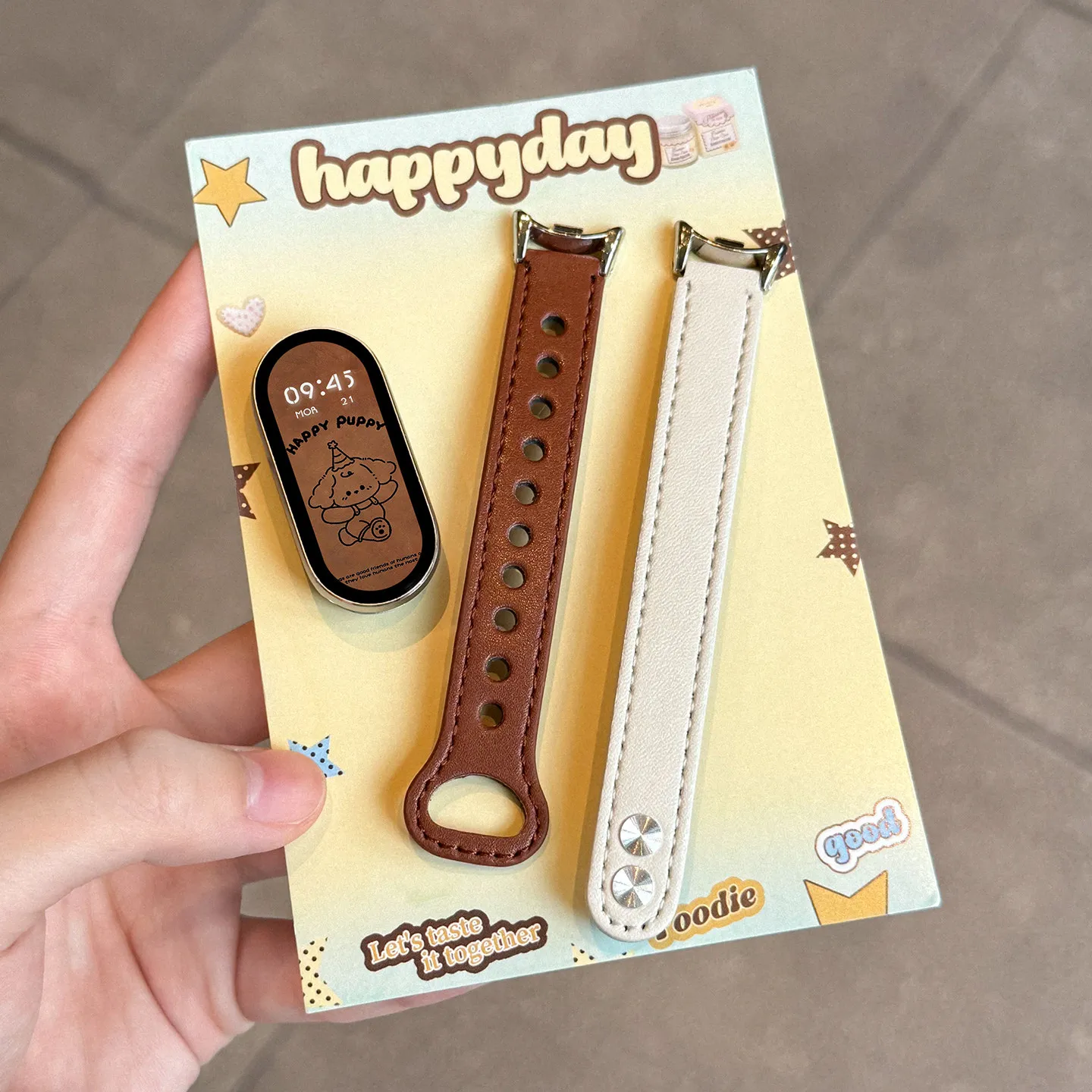 Elegant Leather Strap for Smart Band Watches - Slim Wrist Bracelet Replacement Accessory