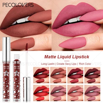 1PC Waterproof, Not Easy To Fade, Pigmented Lip Gloss, Matte, Easy To Apply Lipstick, Valentine's Day Gift for Women 1