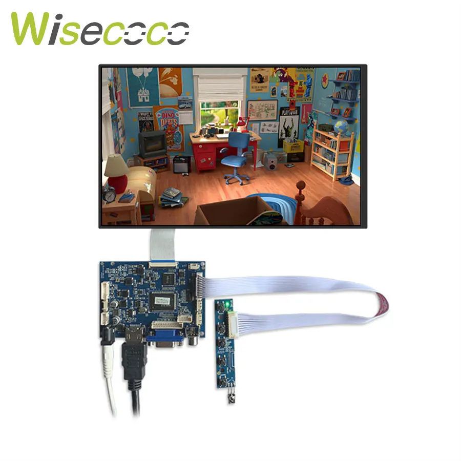 Wisecoco 10.1 Polegada 1280×800 16:10 Módulo Lcd Tablet 10 Pontos Tela de Toque Capacitivo Raspberry pi Placa Controle Exibição