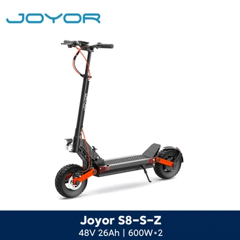 JOYOR S8-S-Z Monopattino elettrico pieghevole per adulti, Doppio motore da 600W, Batteria da 48V 26Ah, Autonomia di 80km, Pneumatici da 10", Velocità 25km/h