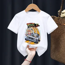 

Back To The Future Funny Boy Girl T-shirts Kid Children Anime Gift Present Little Baby Harajuku Clothes,Drop Ship