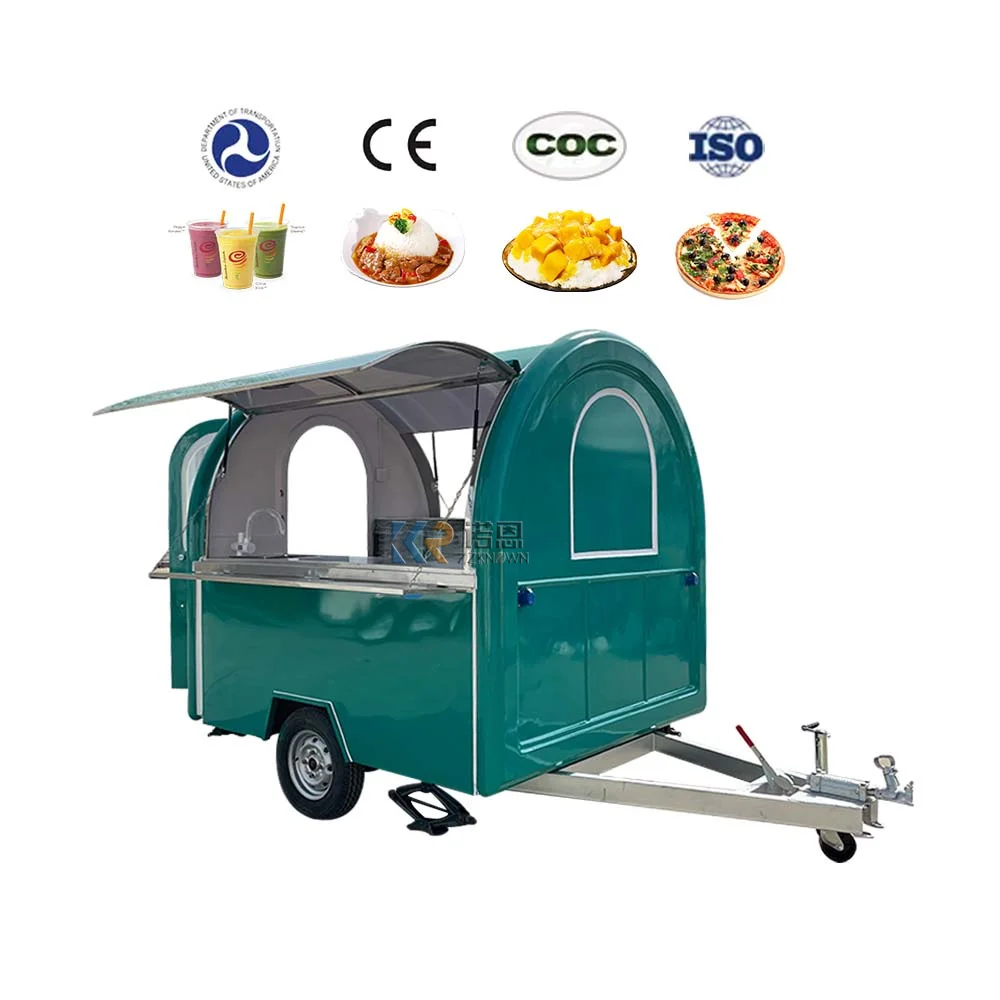 2.2 m trailer 2023 Christmas Cheap price fast food cart van Street Mobile food truck trailers with Baking equipment for sale 2023 winter sword art online game character round neck hoodie christmas street casual harajuku sweatshirt