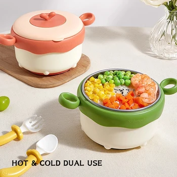 Baby Food Bowl Thermal Jar Insulated Soup Cup Thermos Containers Stainless Steel Lunch Box Thermo Keep Hot Baby Tableware