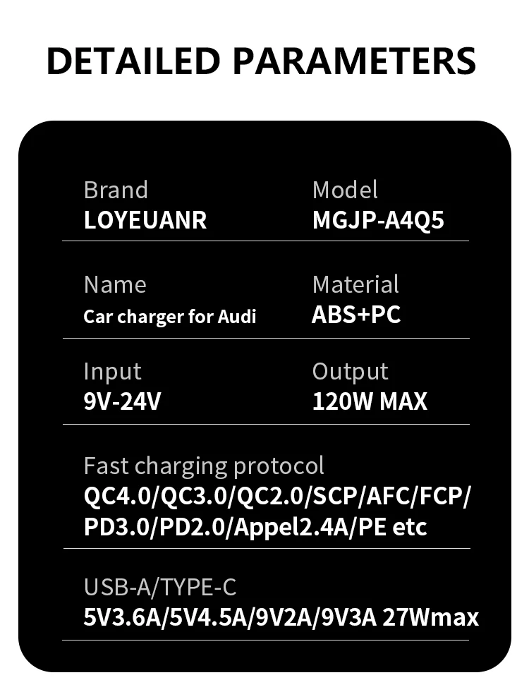 15W Für B8 A4 A4L A5 S4 S5 Q5 B8 Auto QI Ladegerät Lade Telefon Platte Schnelle Lade Panel – Detail 9