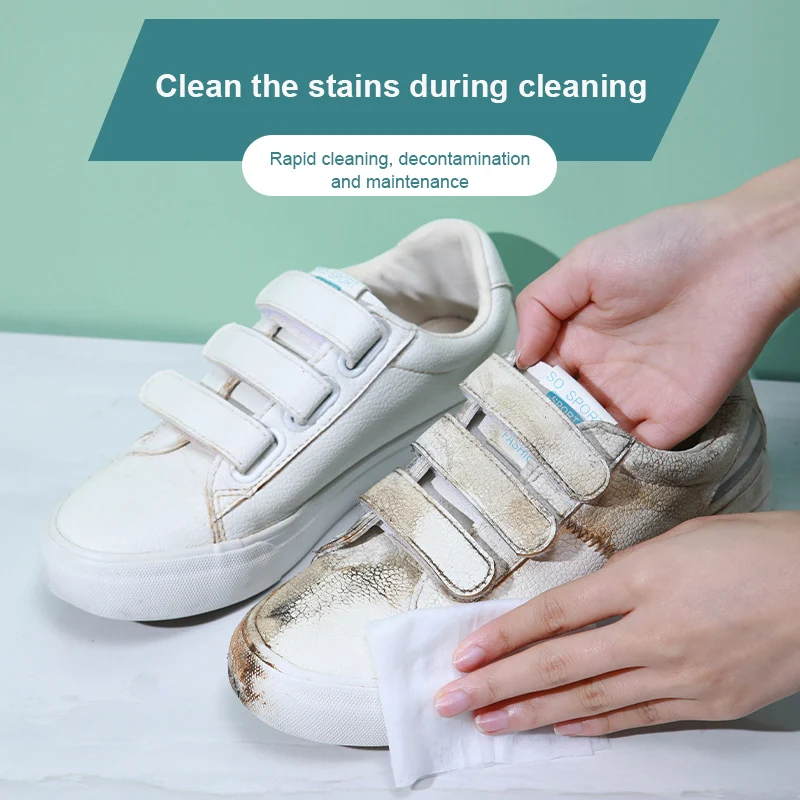 White Shoe Cleaning Wet Wipes, Sneaker Cleaner Stain Remover Eraser, Sports  Shoes Cleansing Agent