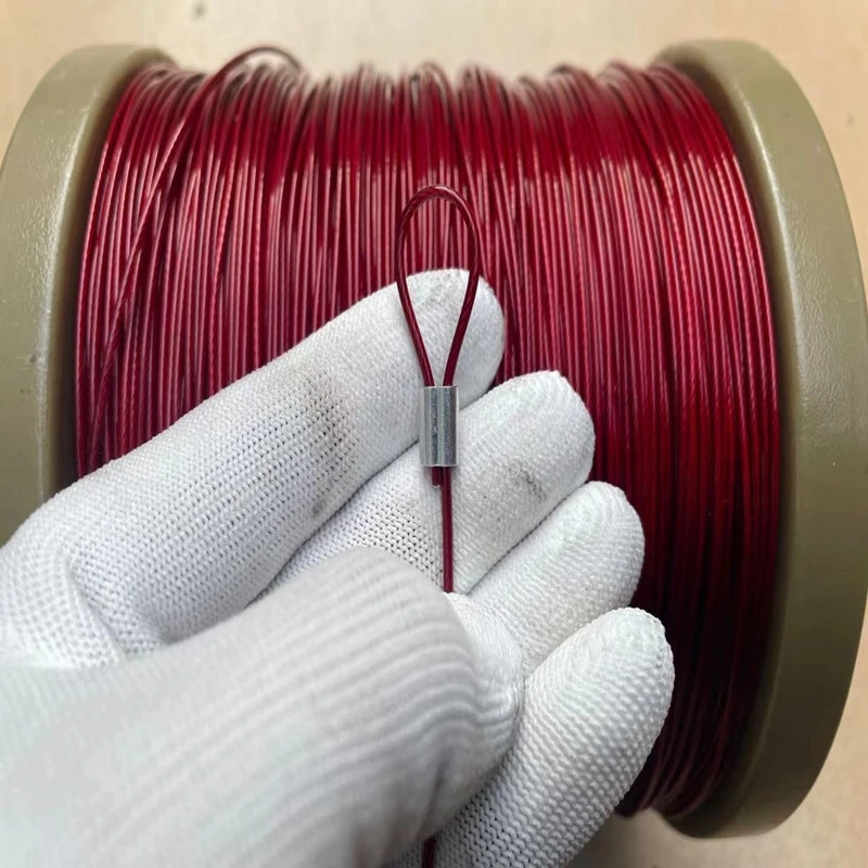 0.38mm to 1mm Soft Wire Rope 304 Stainless Steel Plastic-Coated Wire Hanging Lighting Hanging Fishing Line Wire Rope