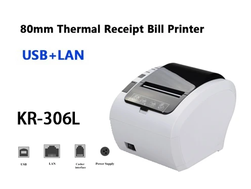 80mm 300m/s Thermal Receipt Printer POS Billing Printer Wireless WIFI/Bluetooth Printer Auto Cutter Android/iOS/Windows ESC/POS mini smartphone photo printer Printers