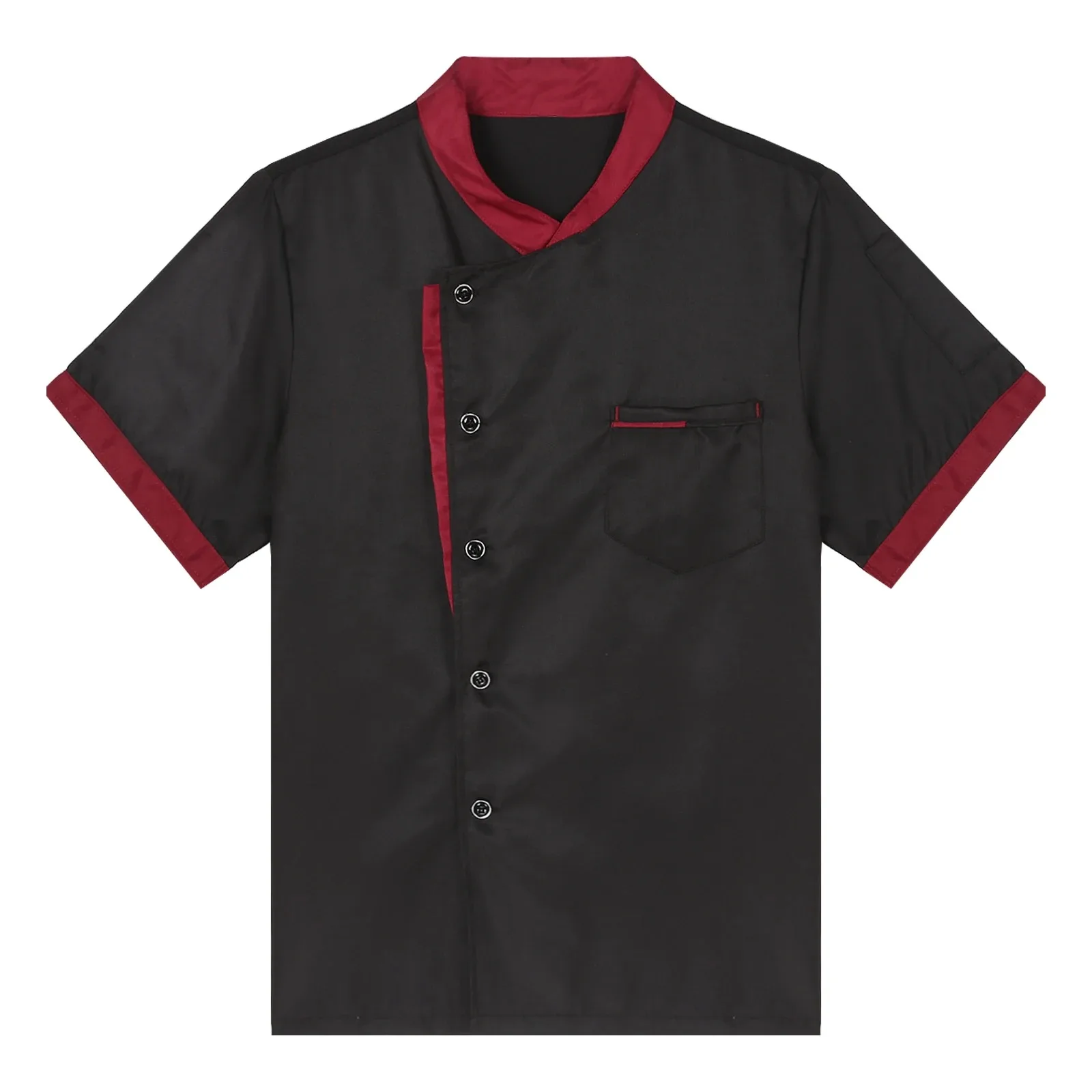 Chef Coat Jacket Uniform Mens Womens Short Sleeve Cooking