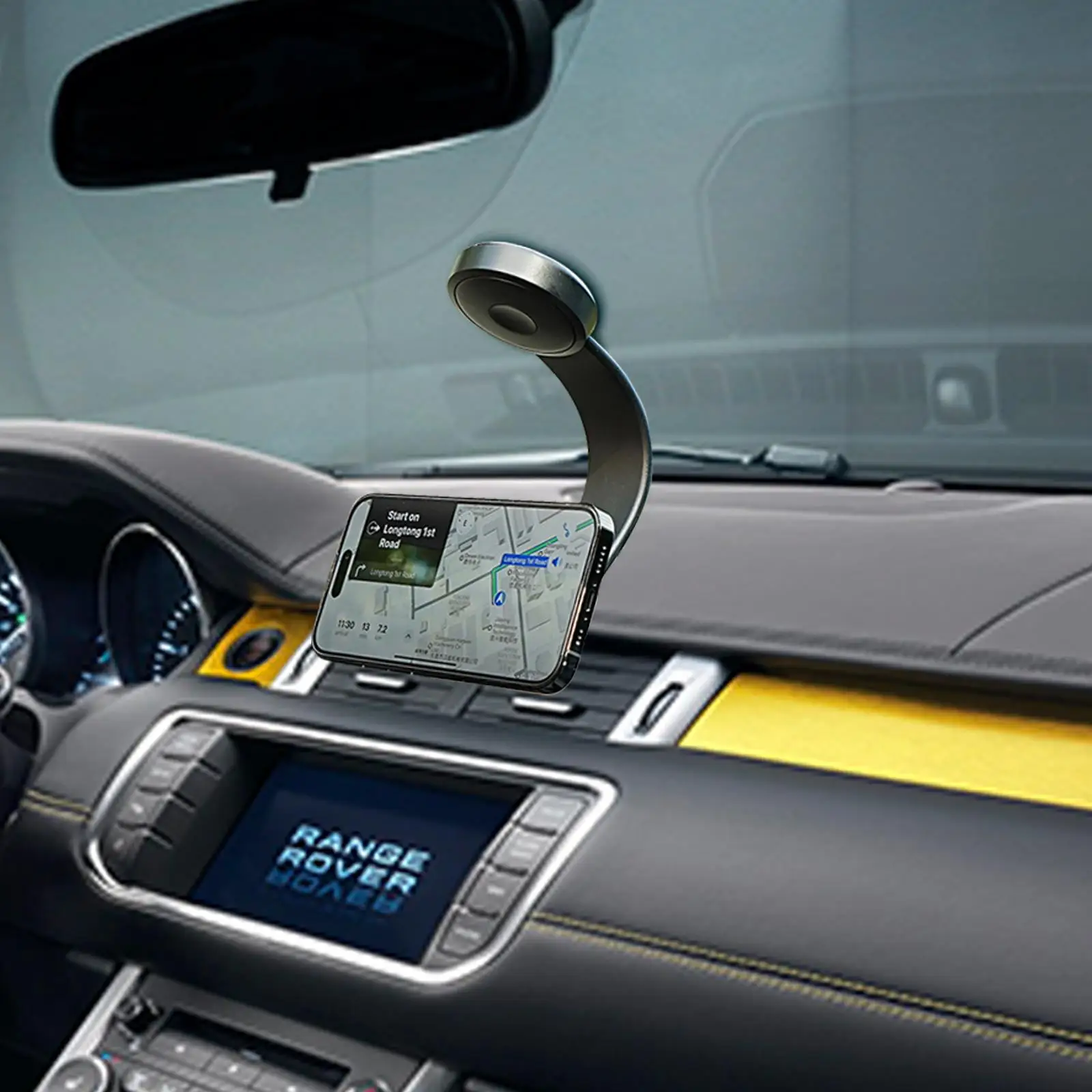 Magnetic Car Phone Holder Bendable Phone Tablet Holder 360 Rotatable Video Recording Rack For Home Outdoor Car Golf Cart Selfie