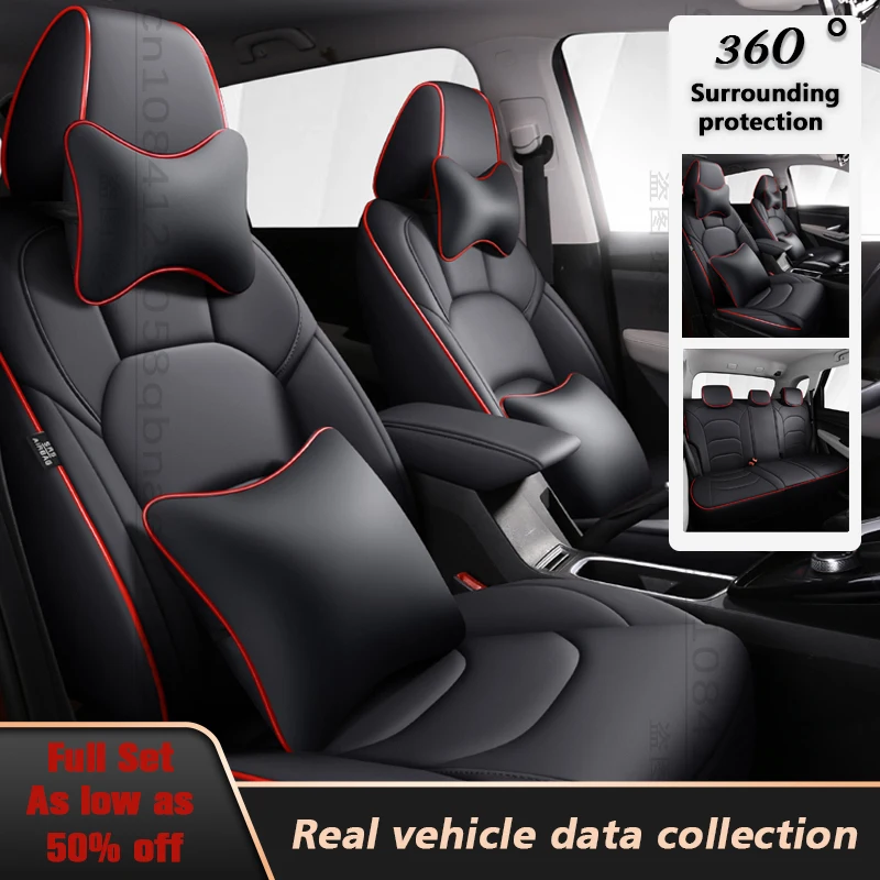 

Custom Full Coverage Leather ﻿Car Seat Cover For Ssangyong All Models Rodius kyron ActYon Rexton Korando Cushion Protection Pad
