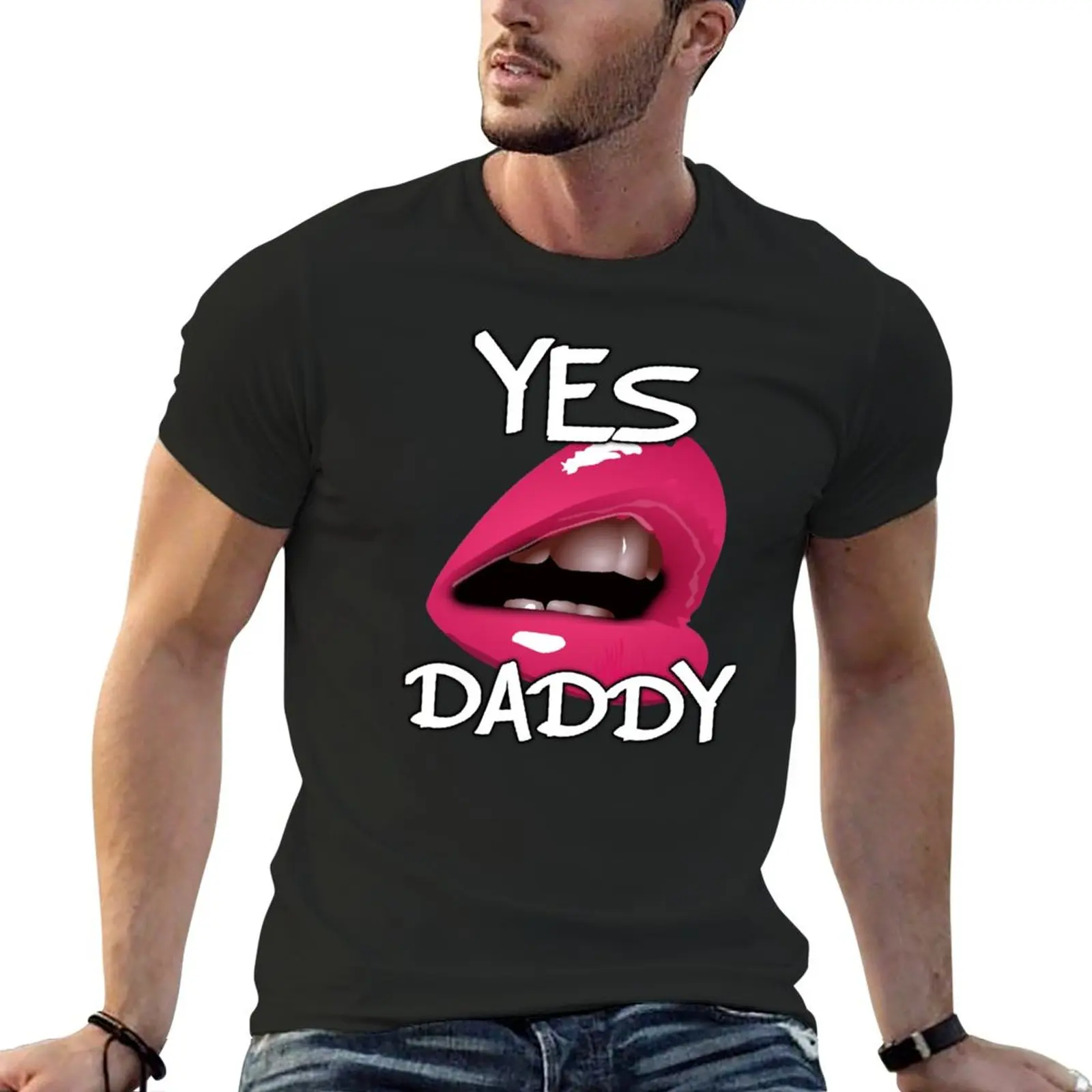 

Yes Daddy Kinky Sexy - Sexy T-Shirt plain cute tops sports fans t shirts for men