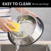 Pet Dog Cat Stainless Steel Bowl Pet Feeding Bowl Cat and Dog Drinking Bowl Metal Feeder Bowl Durable Easy To Clean 6 Sizes 2
