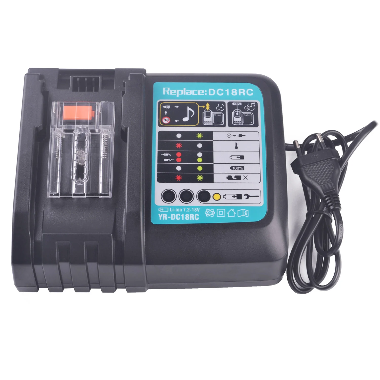 DC18RC 3A with USB Зарядное устройство для литий-ионных аккумуляторов ...