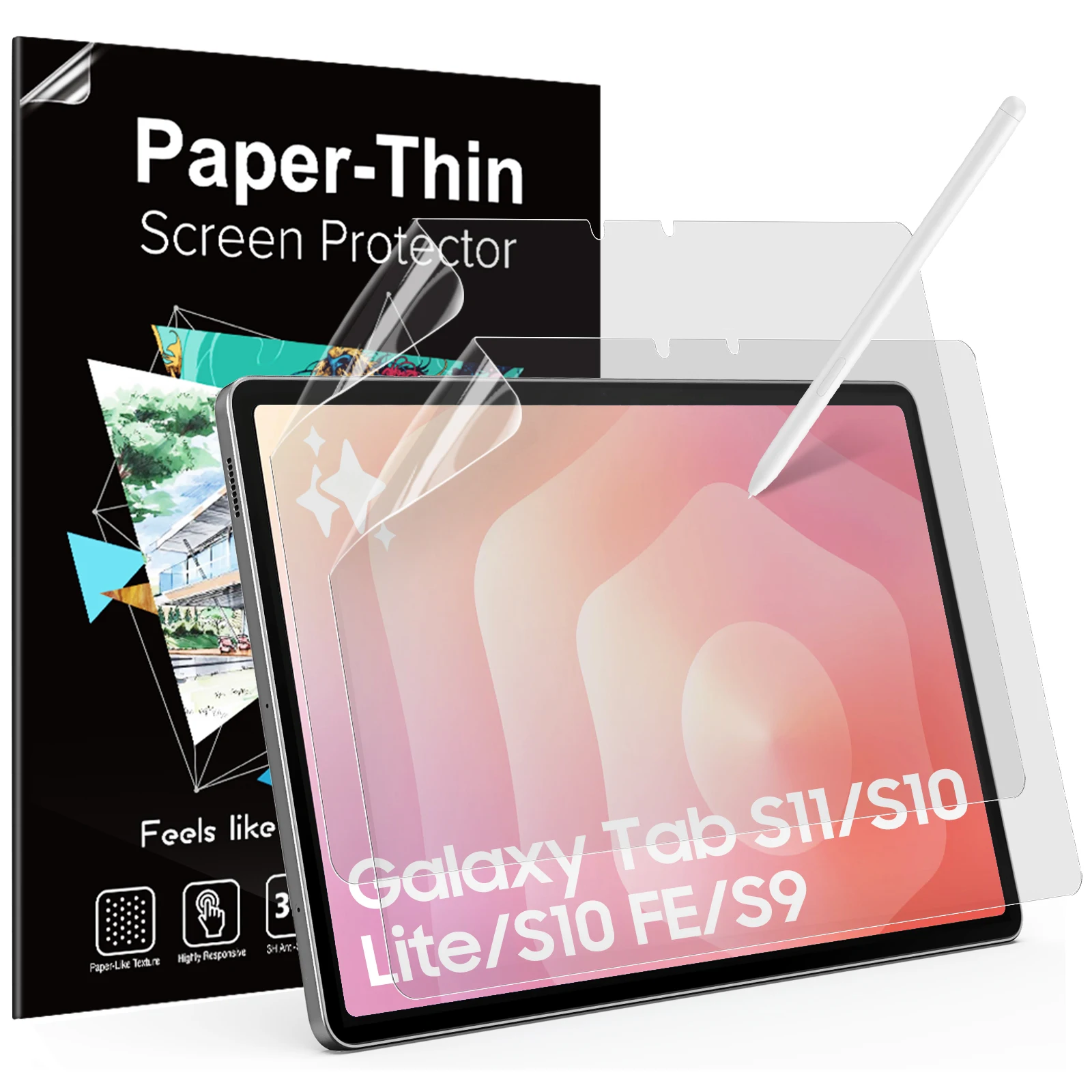 Premium Anti-Glare Paper-Like Screen Protector Film – 2-Pack