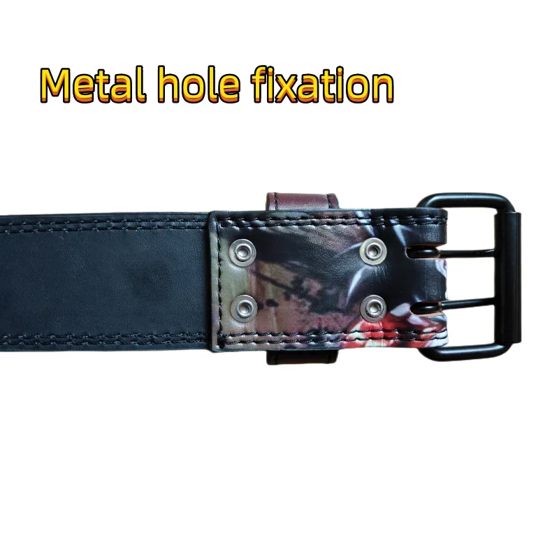 Description Picture 5 of itemAnime Weight Lifting Belt Leather Weightlifting Belt for Men and Women Waist Support Gym Belt for Deadlift Squat Powerlifting